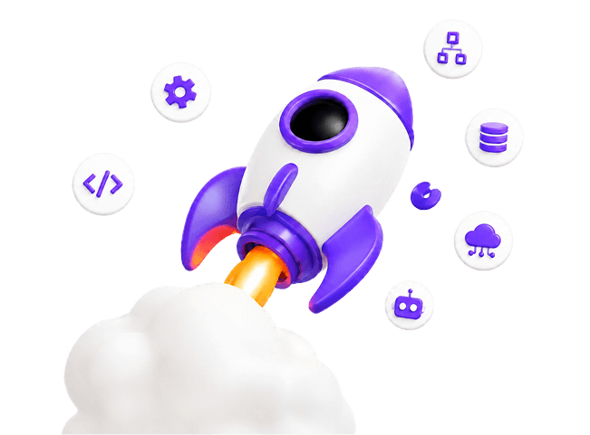 Intelligent automation rocket visual