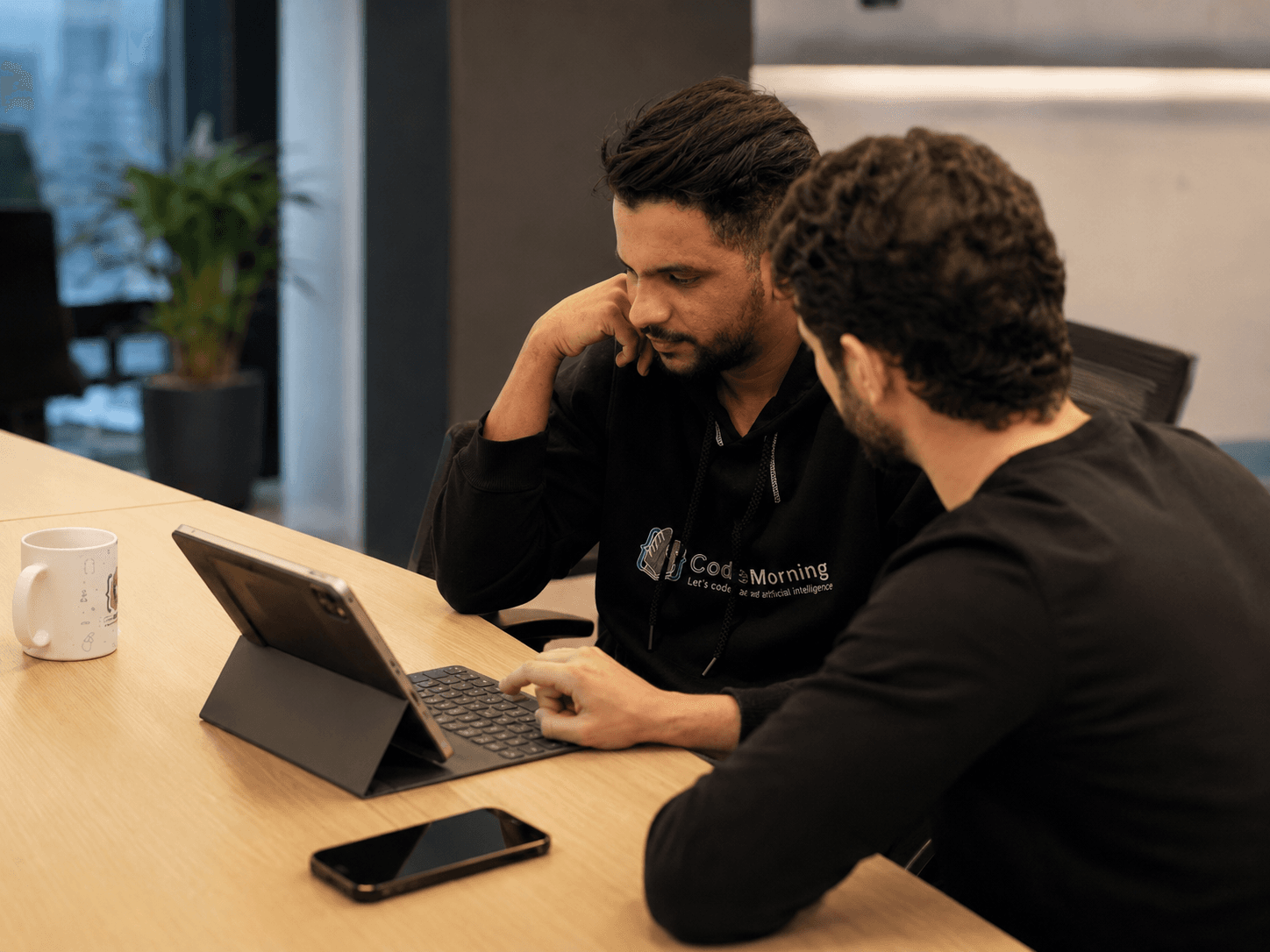 Team collaboration in progress