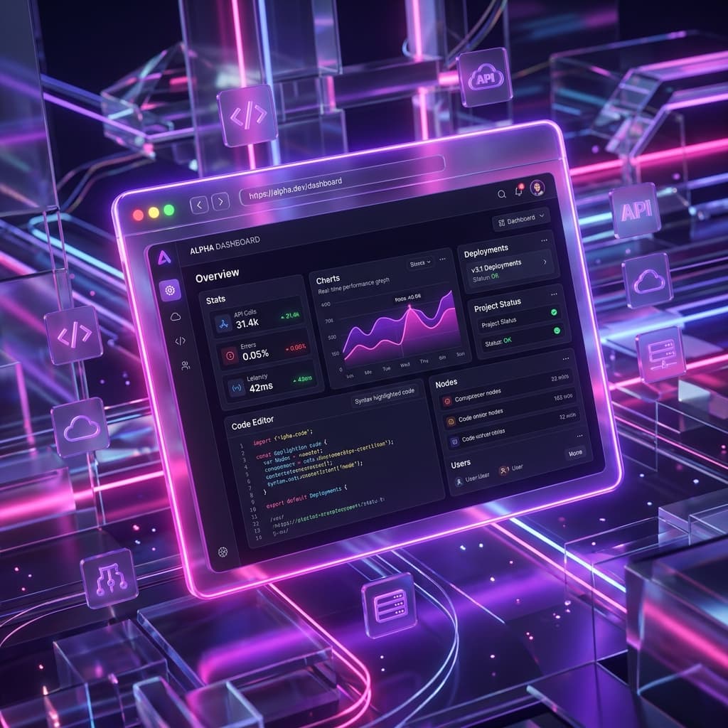 Custom Web Apps Dashboard Mockup
